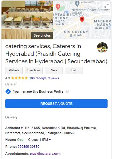 catering services in Hyderabad